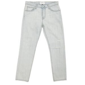 Current/Elliott Light Wash High Rise Distressed Tapered Leg Jeans Size 27